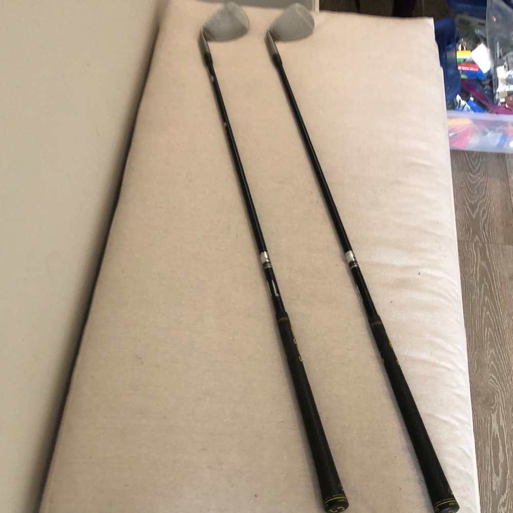 COBRA Trusty Rusty Tri Bounce PWR II  Dark Steel RH PW 51* & 55* Golf Clubs READ